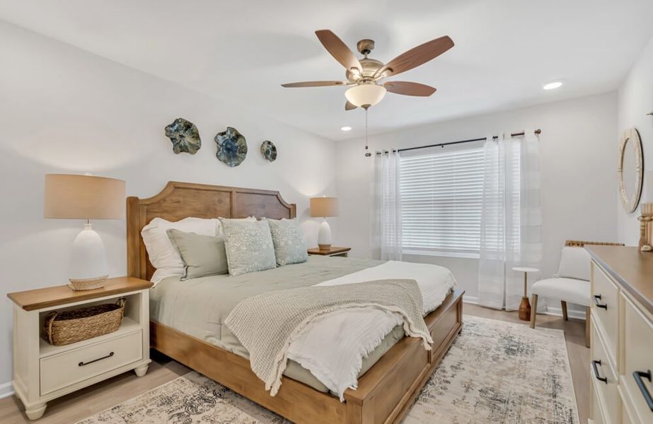 Furnished interior in a model home at Waypoint Townhomes in Panama City Beach (Image 6).