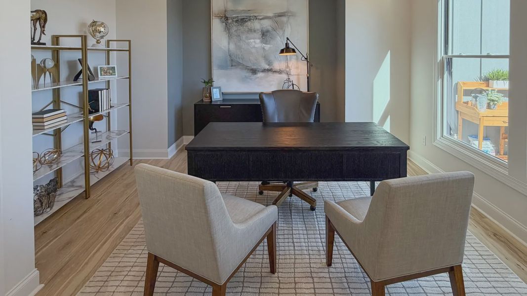 Furnished interior in a model home at The Courtyards on Robinson Church in Harrisburg (Image 11).