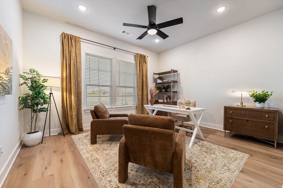 Furnished interior in a model home at Grayson Ridge in Van Alstyne (Image 7).