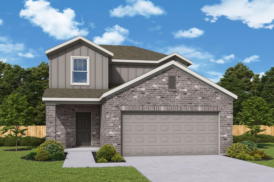 Front exterior of a home in the Creekhaven community, located in Arcola, TX (Image 12).