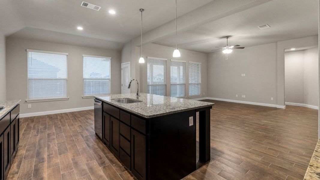 Furnished interior in a model home at Eden Ranch in Arlington (Image 24).