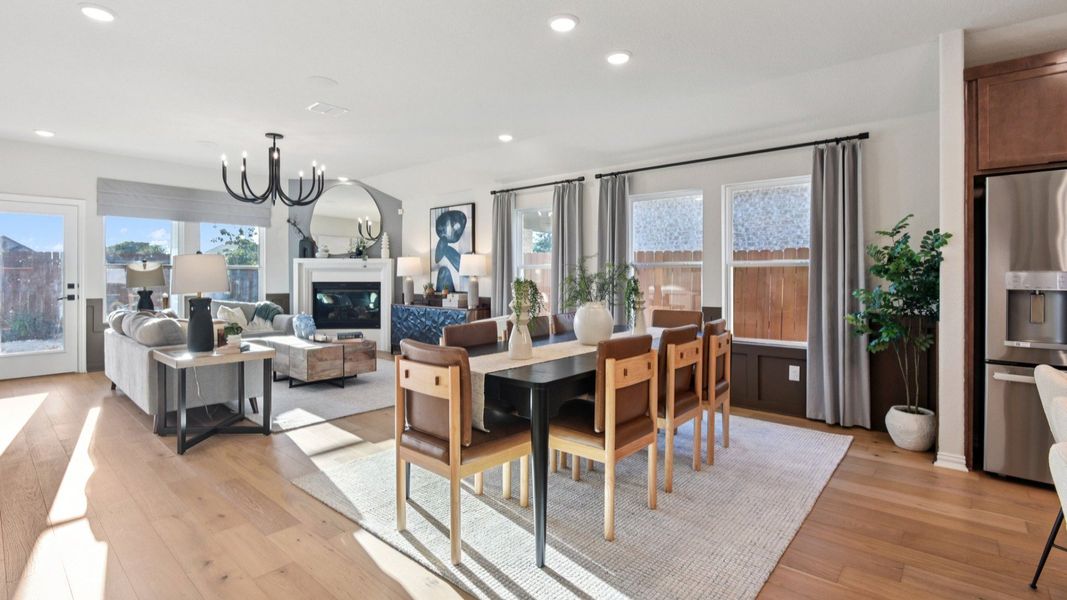 Furnished interior in a model home at Sunflower Ridge in New Braunfels (Image 9).