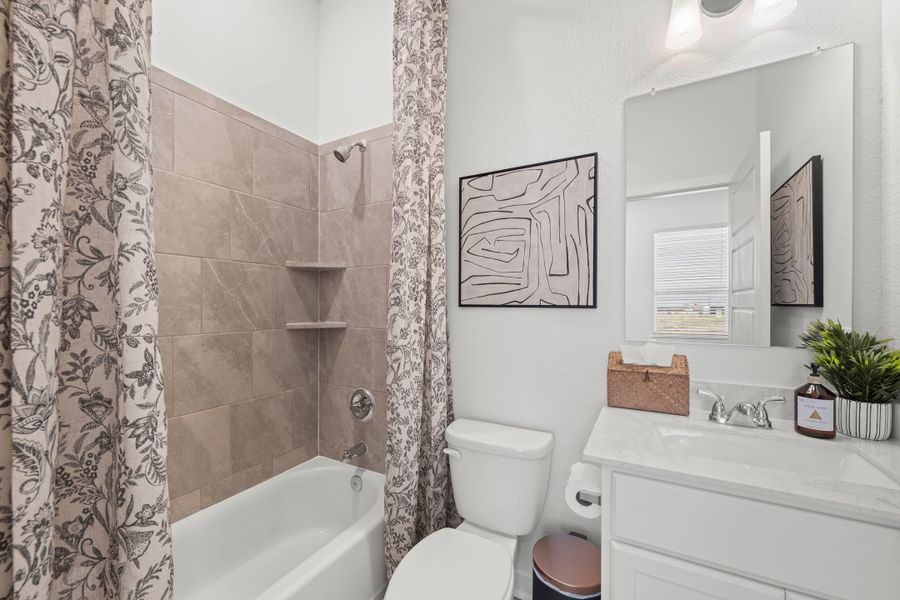 Furnished interior in a model home at Arroyo Ranch in Seguin (Image 18). Furnished interior in a model home at Arroyo Ranch in Seguin (Image 18).