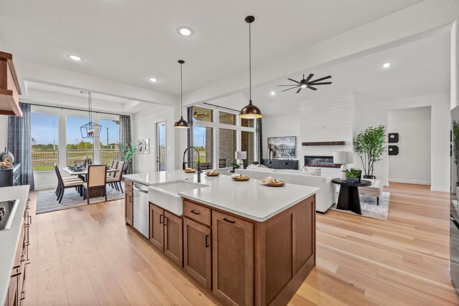 Furnished interior in a model home at Paloma Ranch in New Fairview (Image 19).