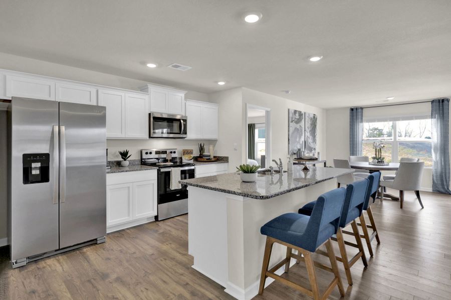 Furnished interior in a model home at Crescent Ridge in Niota (Image 8).