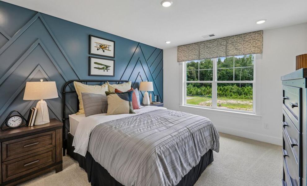 Furnished interior in a model home at Cedar Ridge in Angier (Image 33).