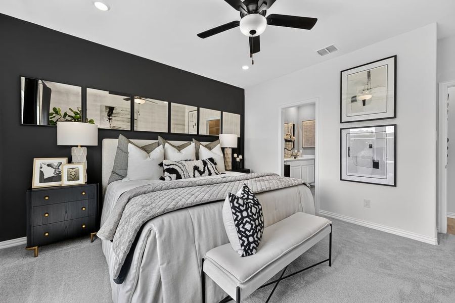 Furnished interior in a model home at Madero 50s in Haslet (Image 151). Furnished interior in a model home at Madero 50s in Haslet (Image 151).