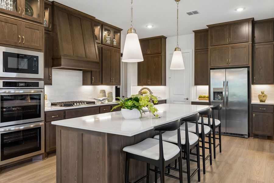Furnished interior in a model home at Rainwater Crossing in Celina (Image 15). Furnished interior in a model home at Rainwater Crossing in Celina (Image 15).
