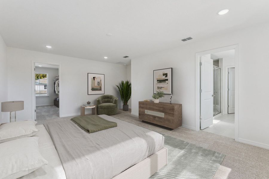 Furnished interior in a model home at Wekiva Springs Cove in Apopka (Image 29).