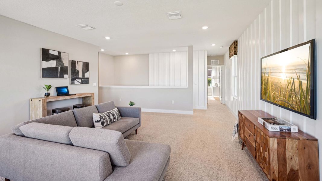 Furnished interior in a model home at Ridge at Heath Brook in Ocala (Image 23).