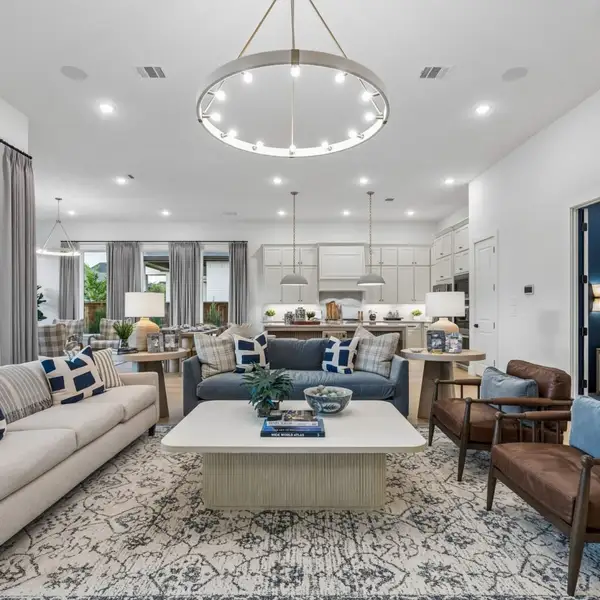 Furnished interior in a model home at The Parks at Wilson Creek in Celina (Image 7). Furnished interior in a model home at The Parks at Wilson Creek in Celina (Image 7).