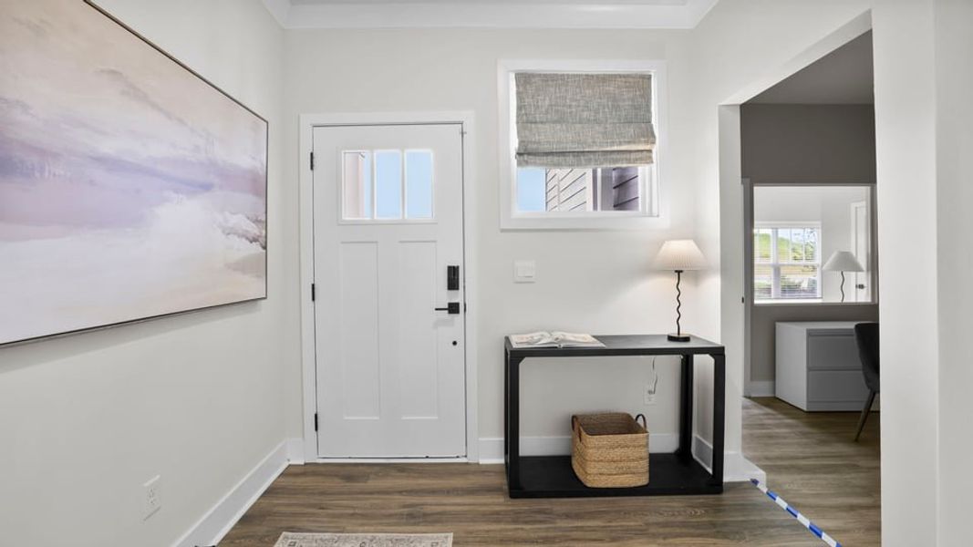 Furnished interior in a model home at Sycamore Cove in Woodruff (Image 44).