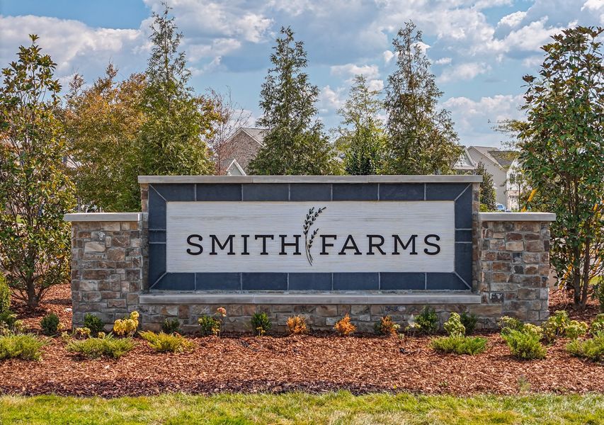 Entrance to the Smith Farms community in Murfreesboro, TN, featuring signage and landscaping (Image 2).