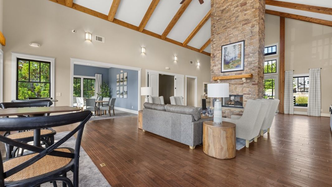 Furnished interior in a model home at Mountain Park in Dahlonega (Image 41).