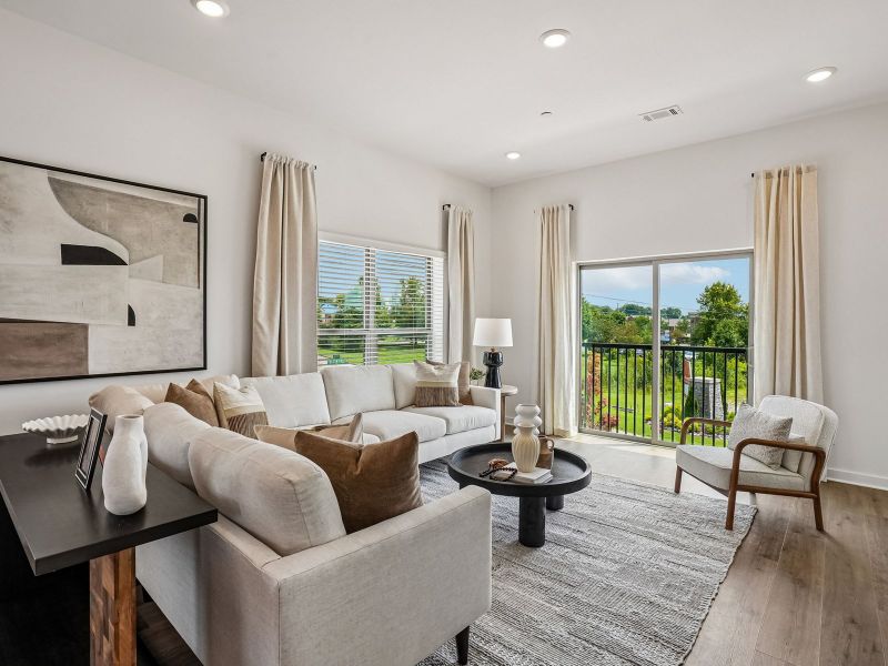 Furnished interior in a model home at Preston Park in Spring Hill (Image 10).