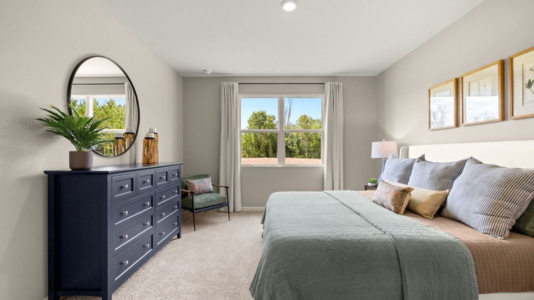 Furnished interior in a model home at Northberry in Rome (Image 38).