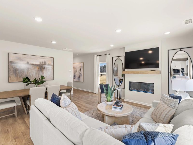 Furnished interior in a model home at Greene Farm in Cartersville (Image 3).