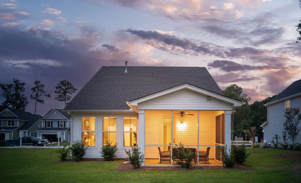 Front exterior of a home in the The Settlement 40' community, located in Simpsonville, SC (Image 2).