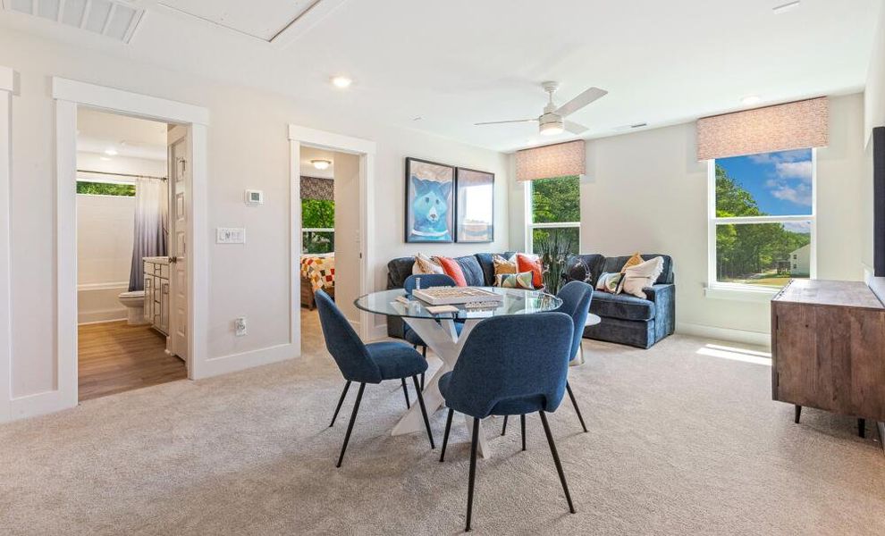 Furnished interior in a model home at Castlewood in Archer Lodge (Image 30). Furnished interior in a model home at Castlewood in Archer Lodge (Image 30).