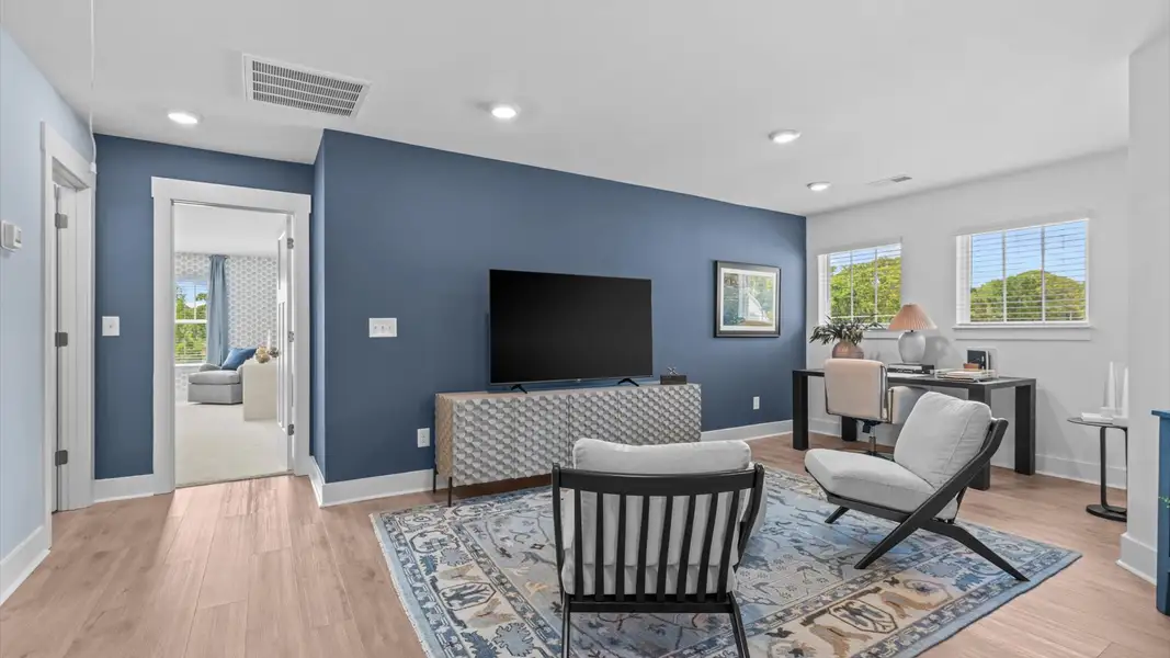 Furnished interior in a model home at Village at Midway in Anderson (Image 28).