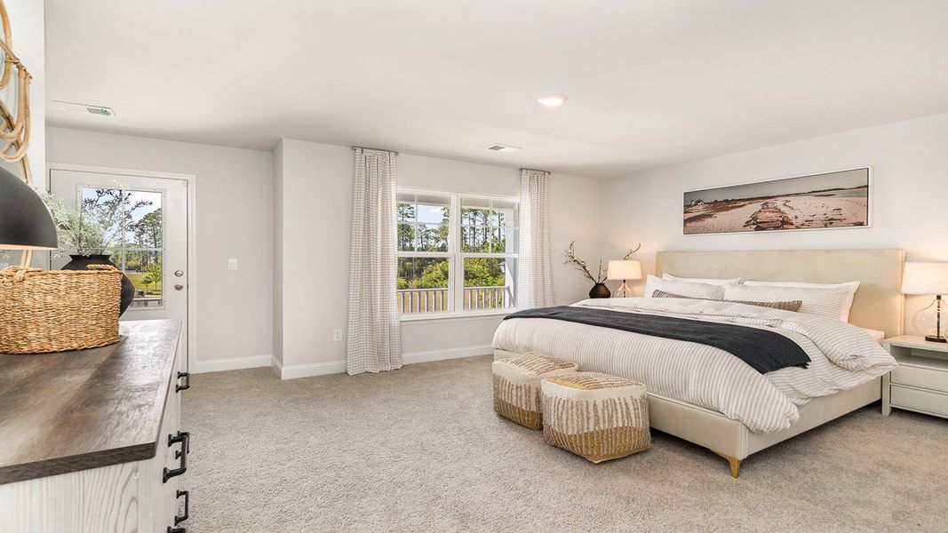 Furnished interior in a model home at The Retreat at Wild Wing in Conway (Image 33).