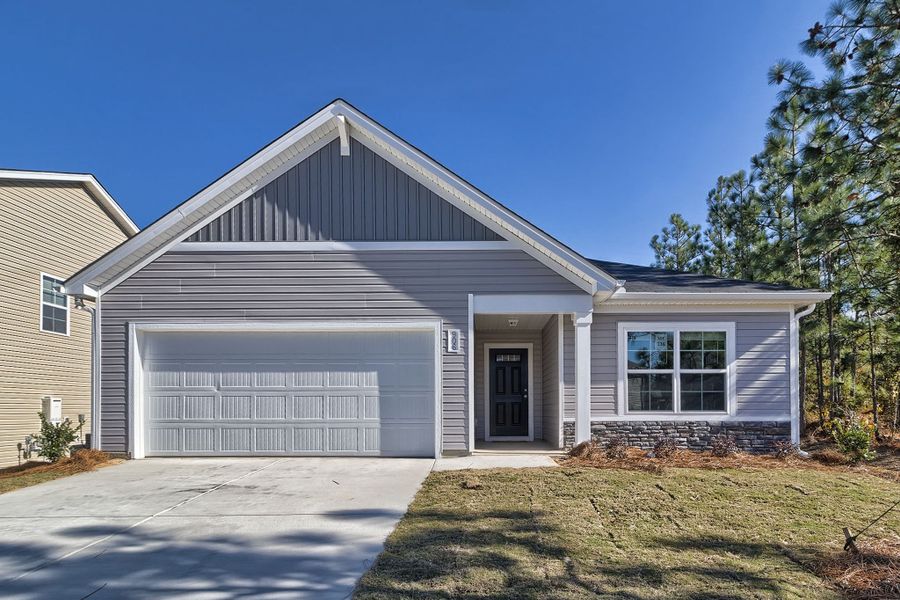 Front exterior of a home in the Hidden Hills community, located in Laurens, SC (Image 2).