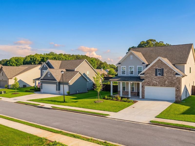 Front exterior of a home in the Wehunt Meadows community, located in Hoschton, GA (Image 3). Front exterior of a home in the Wehunt Meadows community, located in Hoschton, GA (Image 3).