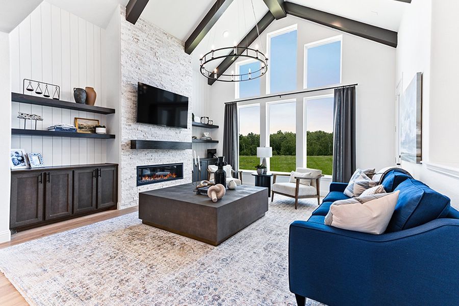 Furnished interior in a model home at Nelson Lake in Rockwall (Image 4). Furnished interior in a model home at Nelson Lake in Rockwall (Image 4).