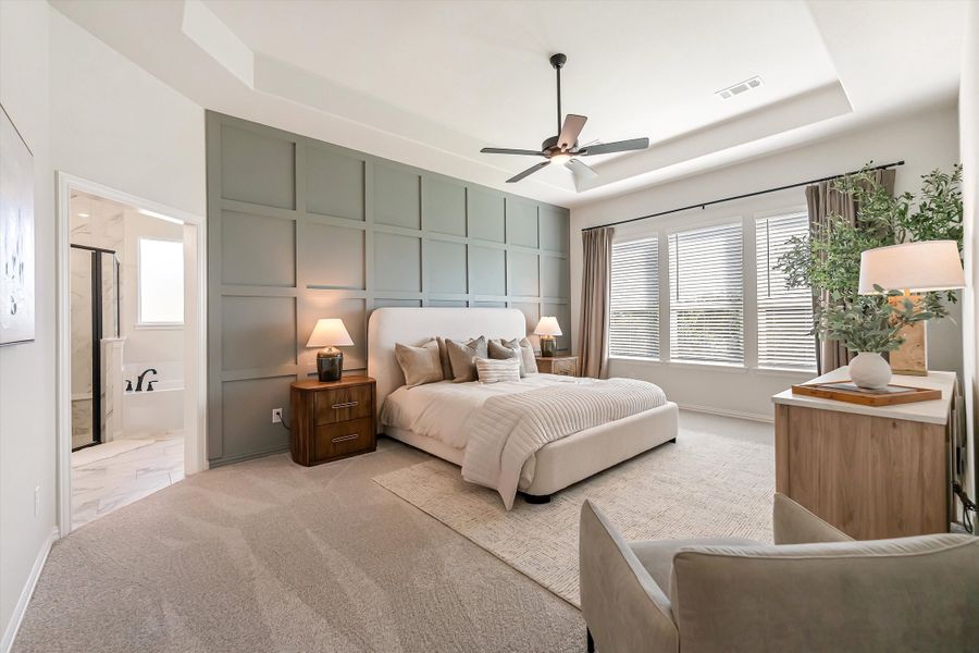 Furnished interior in a model home at Oak Grove Addition in Springtown (Image 36).