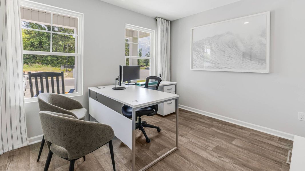Furnished interior in a model home at Vineyard Trail in Jacksonville (Image 19).