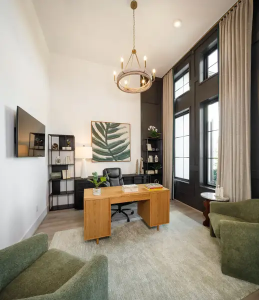 Furnished interior in a model home at Legacy in Friendswood (Image 6).