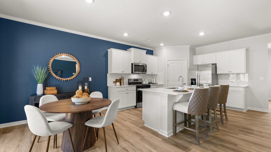 Furnished interior in a model home at Lost Creek in Dallas (Image 7).