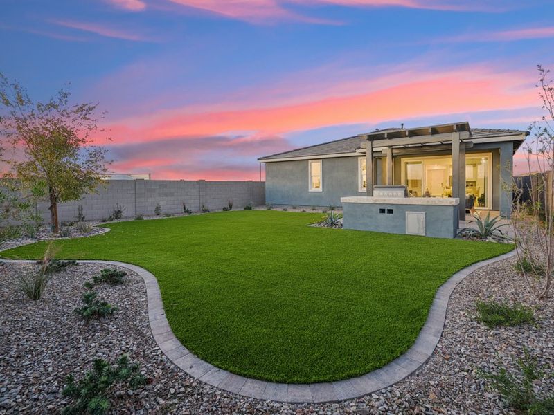 A house with a large yard. A house with a large yard.