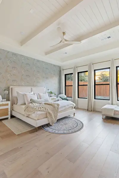 Furnished interior in a model home at Bluff Hollow in Plano (Image 11).