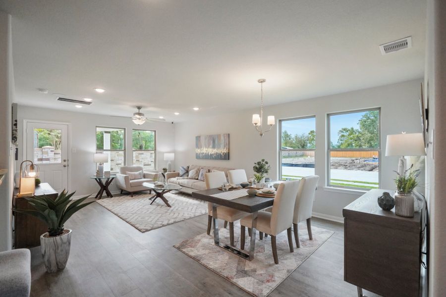 Furnished interior in a model home at The Villages at Westpointe in Dayton (Image 15). Furnished interior in a model home at The Villages at Westpointe in Dayton (Image 15).