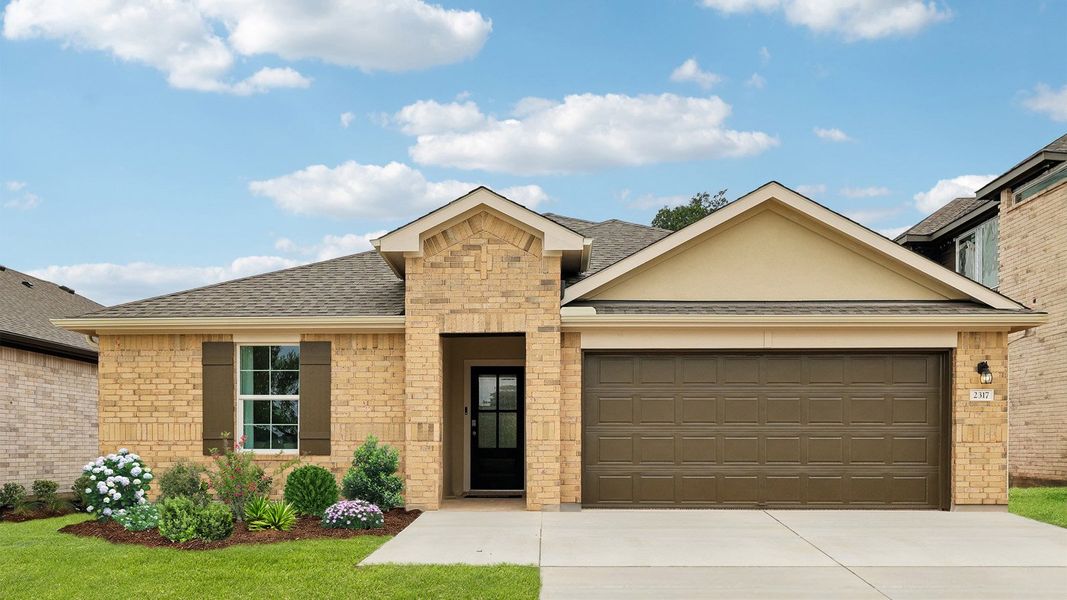 Front exterior of a home in the Bar W Ranch community, located in Leander, TX (Image 5).