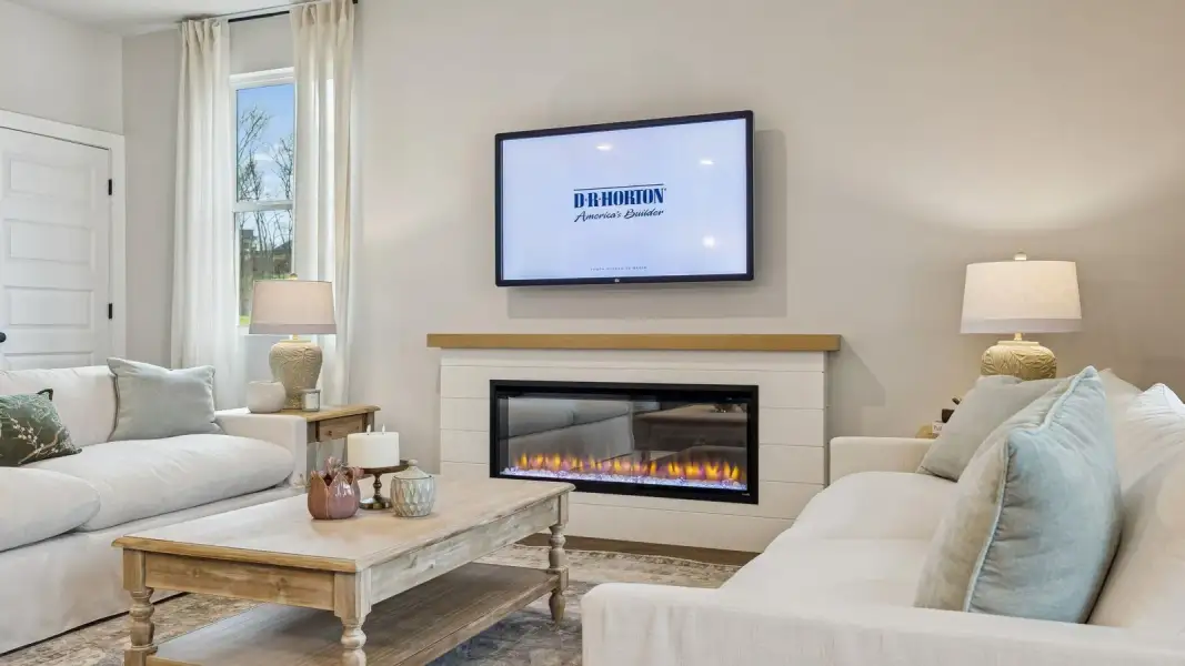 Furnished interior in a model home at Walnut Ridge in Lebanon (Image 51).
