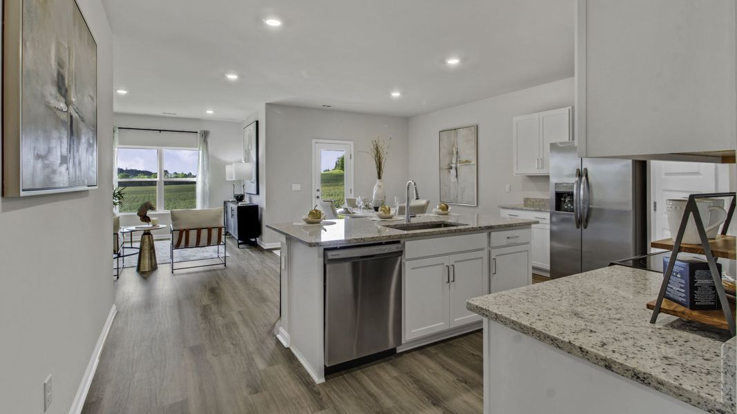 Furnished interior in a model home at Bailey Park in Fayetteville (Image 20).