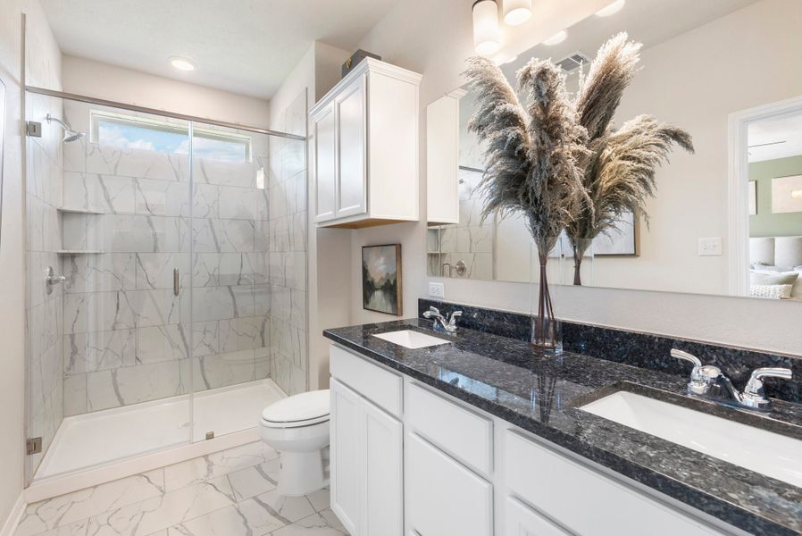 Furnished interior in a model home at Hilltop Heights in Waco (Image 8).