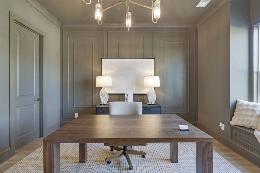 Furnished interior in a model home at Station Hill in Franklin (Image 13).