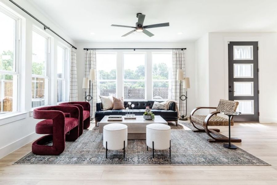 Furnished interior in a model home at Enclave at Chadwick Farms in Northlake (Image 25). Furnished interior in a model home at Enclave at Chadwick Farms in Northlake (Image 25).
