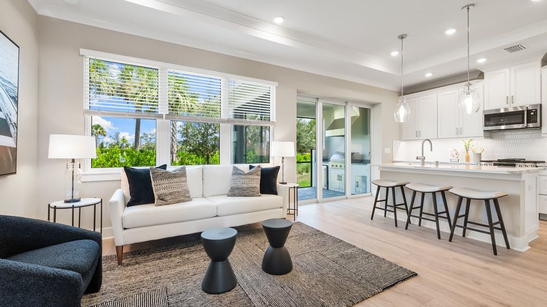 Furnished interior in a model home at Esplanade at Azario Lakewood Ranch in Lakewood Ranch (Image 87).