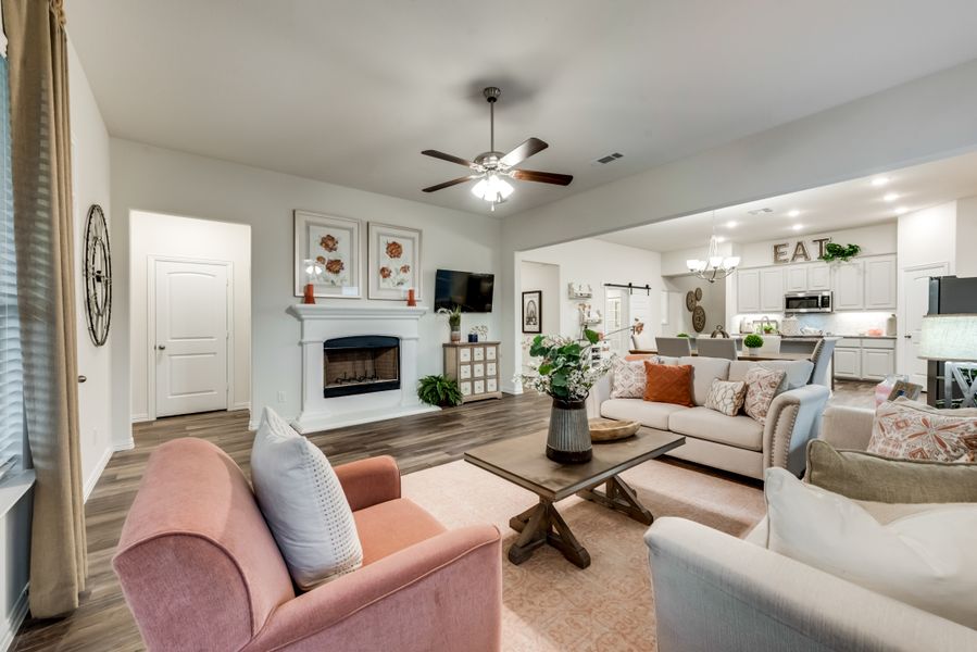 Furnished interior in a model home at Green Meadows in Anna (Image 19).