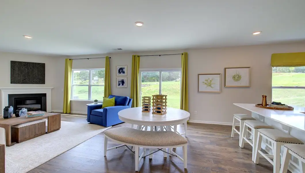 Furnished interior in a model home at Tap Root Farms in Fletcher (Image 7).