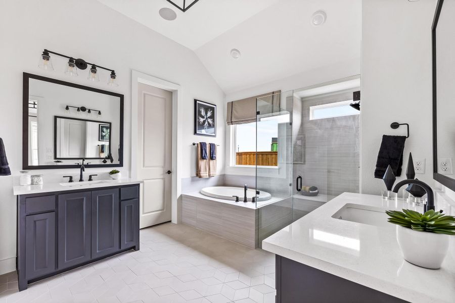 Furnished interior in a model home at Windsong Ranch - The Enclave in Prosper (Image 27). Furnished interior in a model home at Windsong Ranch - The Enclave in Prosper (Image 27).