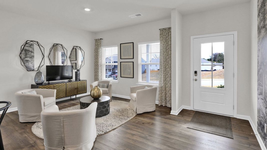 Furnished interior in a model home at Sweet Briar in Ooltewah (Image 3).