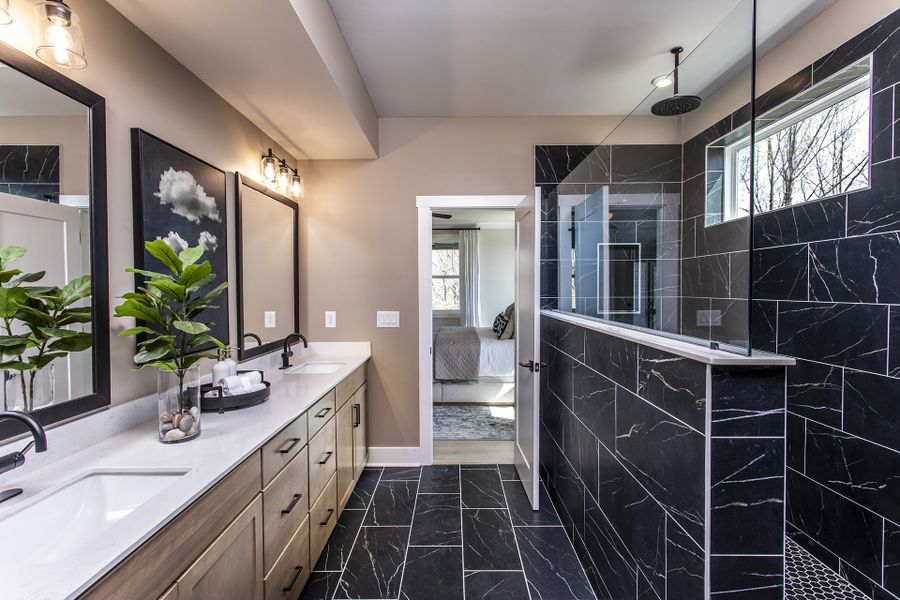 Furnished interior in a model home at Estates at Daves Creek in Cumming (Image 20).