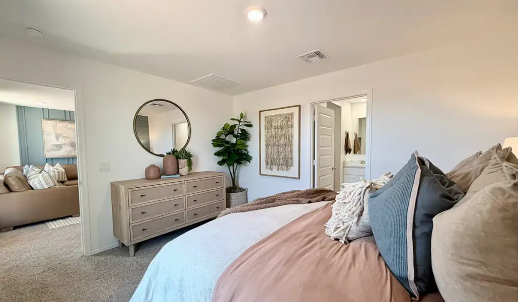 Furnished interior in a model home at Red Rock Village in Red Rock (Image 37).