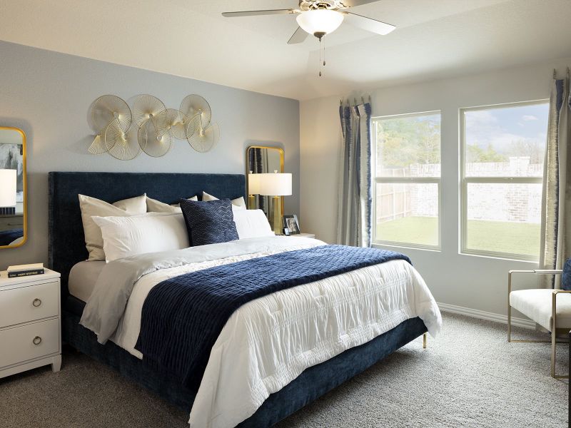 Furnished interior in a model home at Morgan Farms in Josephine (Image 7).