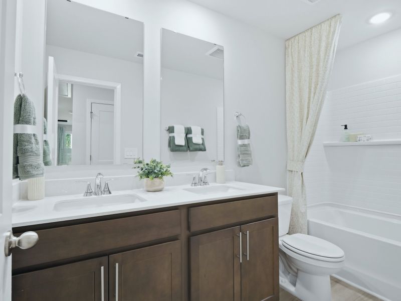 Furnished interior in a model home at The Heritage at Buffaloe Reserve in Raleigh (Image 21). Furnished interior in a model home at The Heritage at Buffaloe Reserve in Raleigh (Image 21).